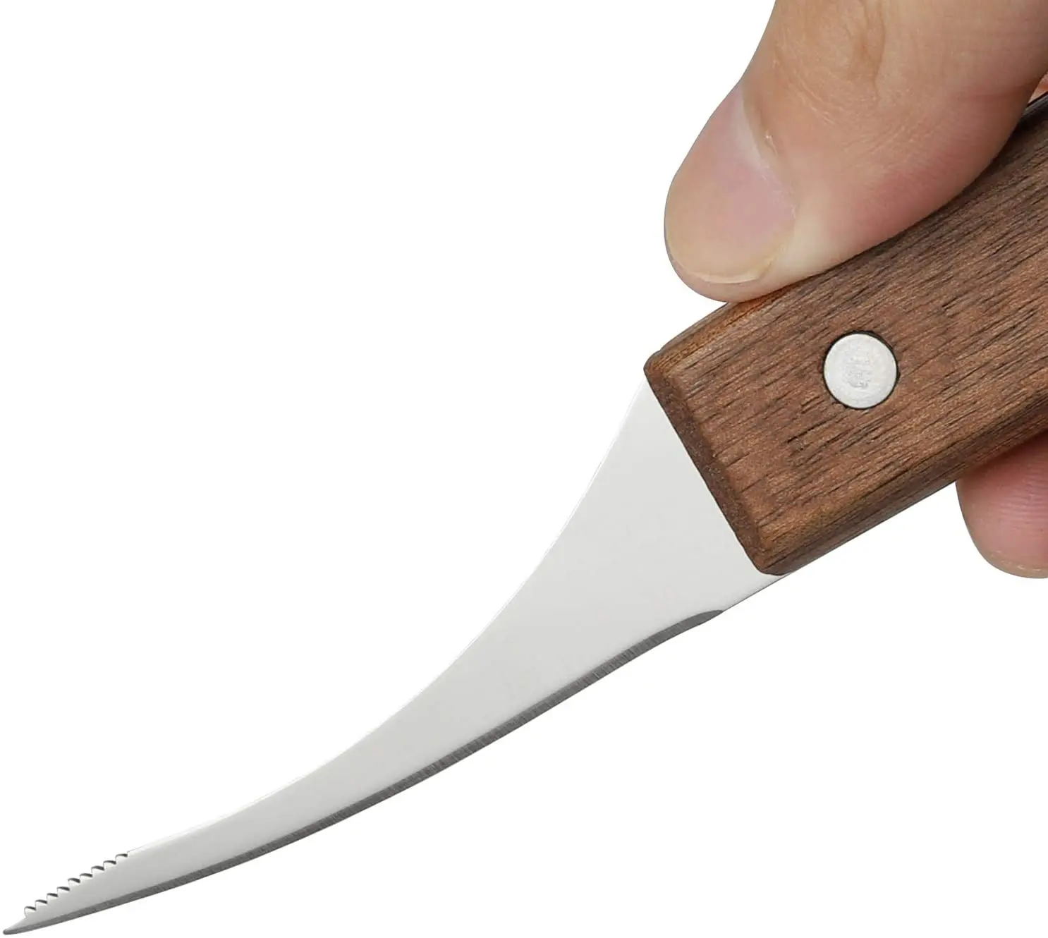 Wholesale Wooden Stainless Steel Shrimp Knife Seafood Tool For Skinning Knives