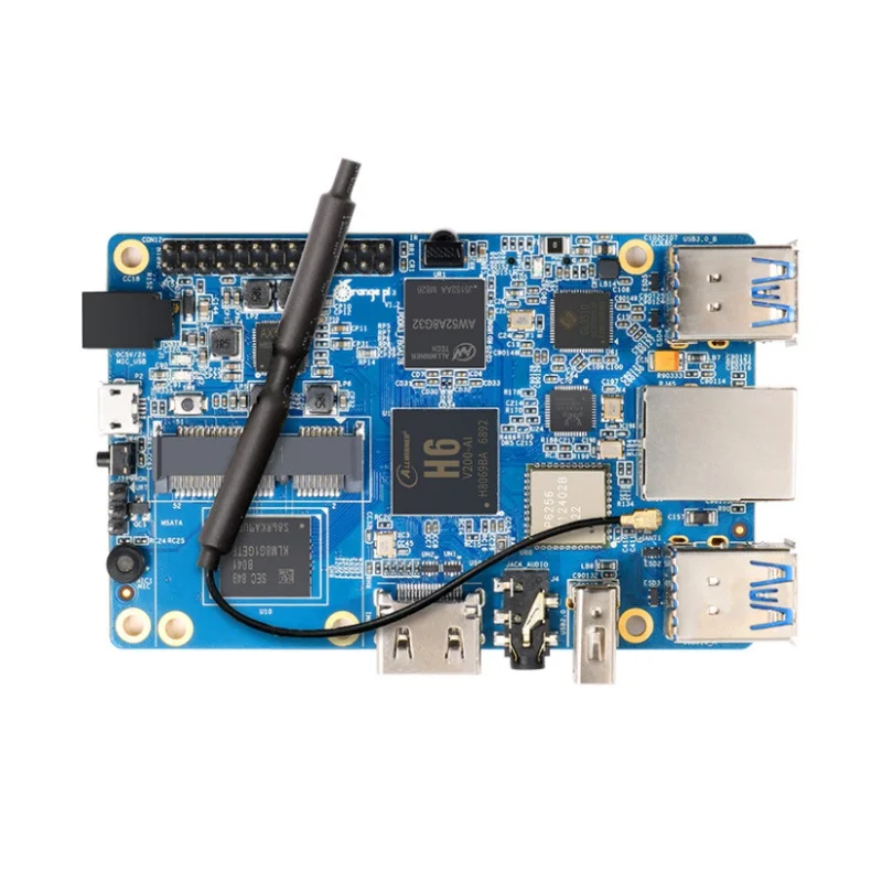 Orange Pi 3 OPI H6 2GB LPDDR3 + 8GB EMMC Flash Gigabyte Ethernet Port development board