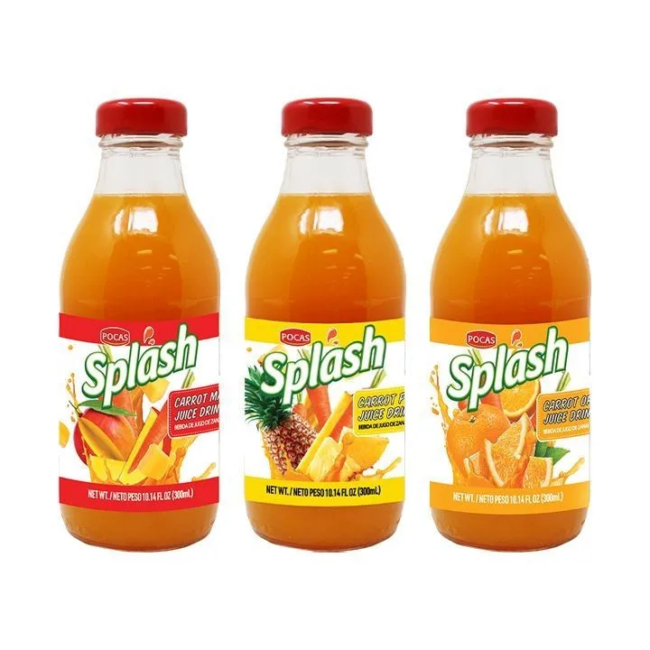Carrot Juices 8 Bottles Naturally High with Vitamin A and C  form Pocas International Corp.