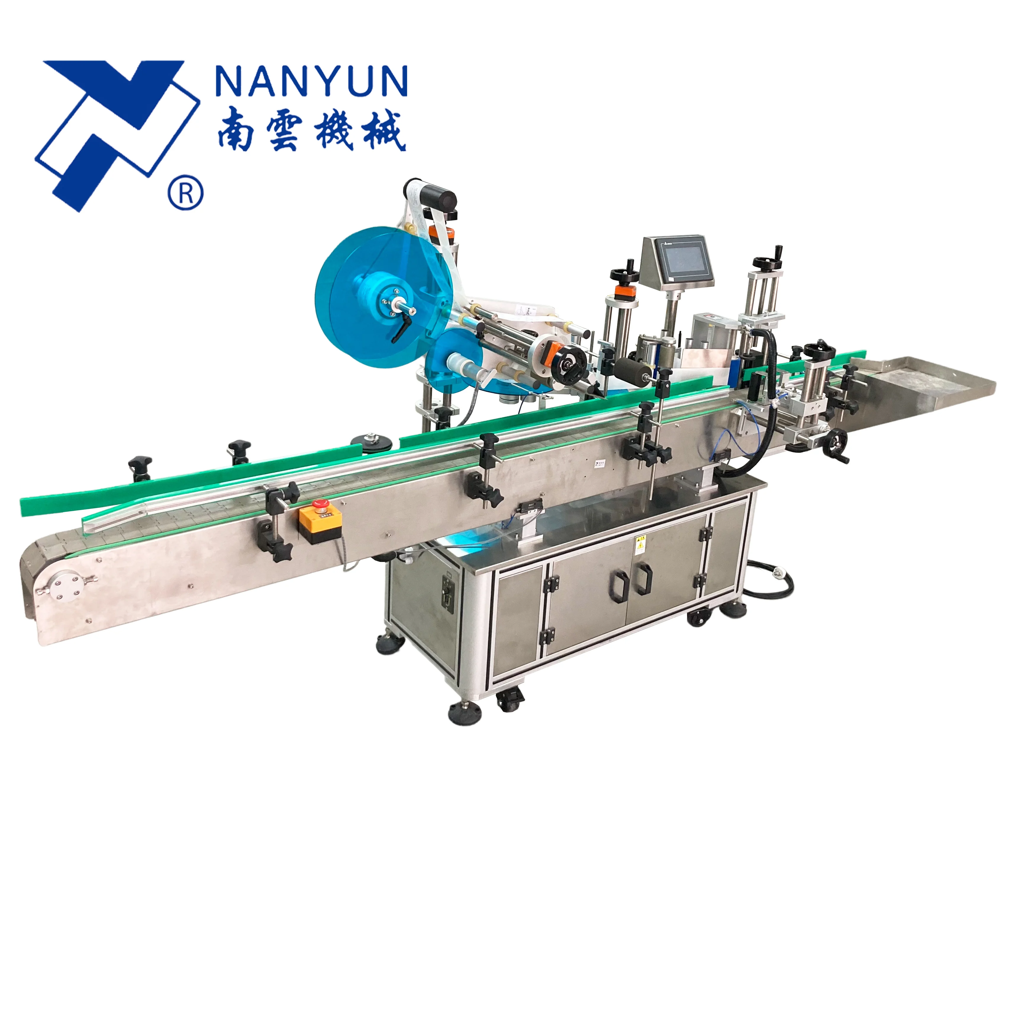 automatic sticker labeling machine for candle spices jerry square round plastic bottle jar can tin