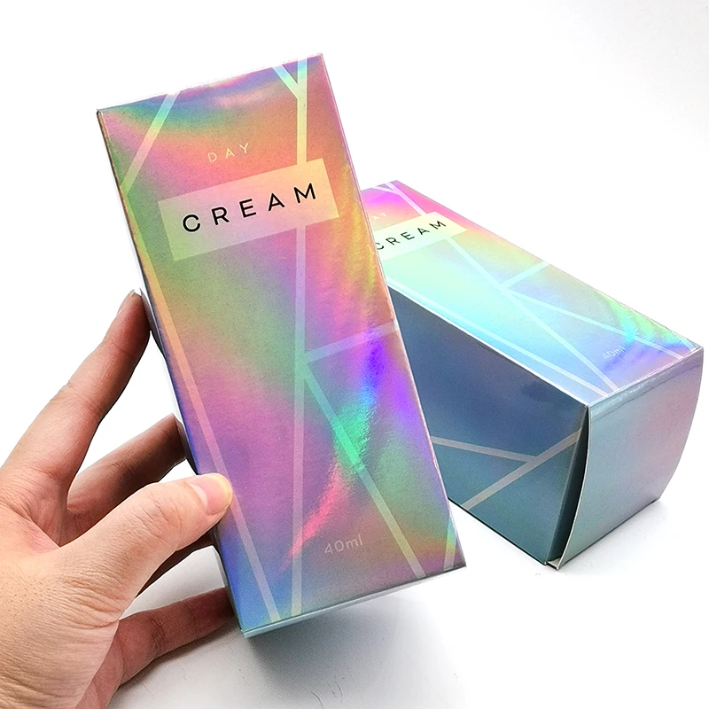 Luxury Hologram Cosmetic Perfume Box Custom Gift Packaging Boxes With Packaging