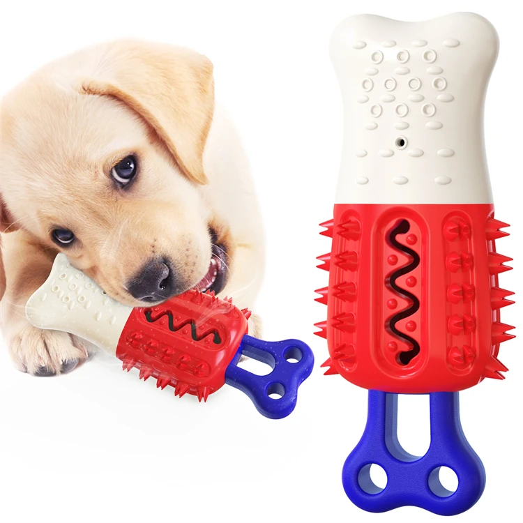 
Hot Sale In Summer Can Cool Dog Popsicles With Water Icing Molars Dog Toothbrush Pet Chew Toy 