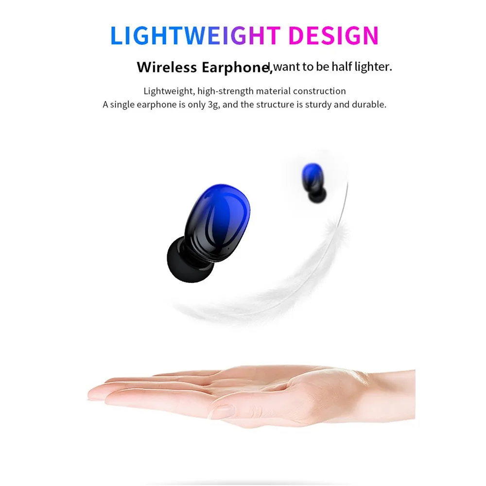  High Quality IPX7 1500mAh Wireless Earbuds Headphone 5.0 Gaming Headset TWS
