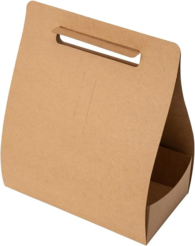 beverage cup holder  drink meal deli lunch to go take out carrier with handle