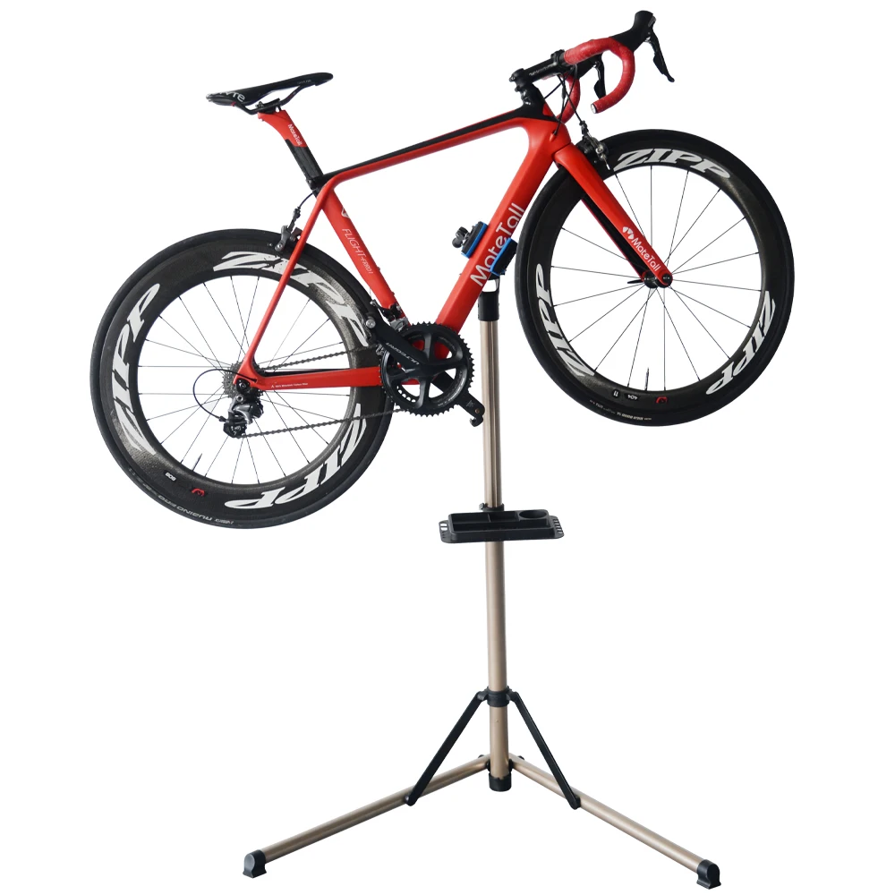 
Adjustable Fold Bicycle Repair Rack Holder Storage Aluminum Bike Work Stand Professional Bike Cycle Repair Stand Tools 