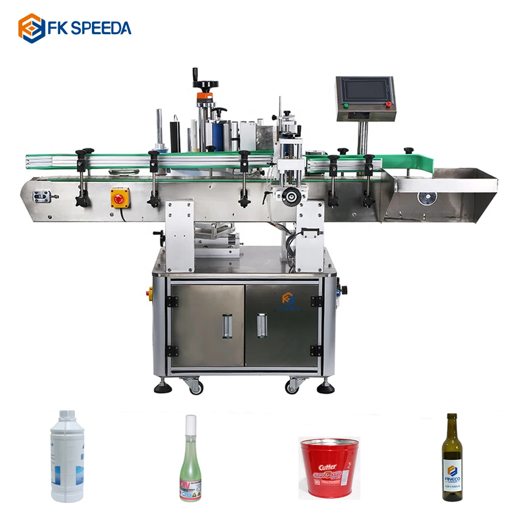 cone bottle labeller