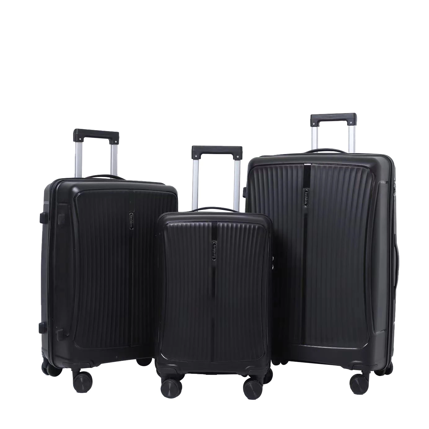 20 24 28 Inch PP Suitcase Luggage Case With Spinner Wheel Large Outdoor Hard Trolley Long-Distance Travel Zipper Opening Method