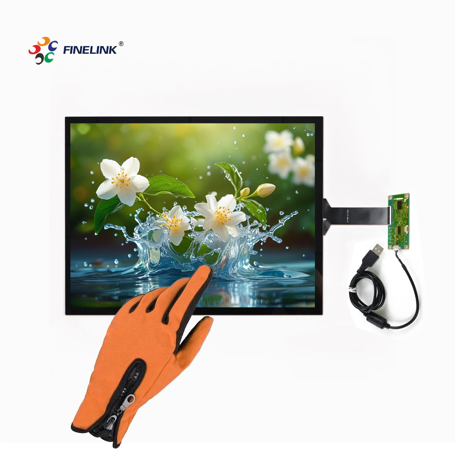 Factory wholesale 15 inch multi-touch waterproof capacitive touch screen panel with EETI/ILITEK controller