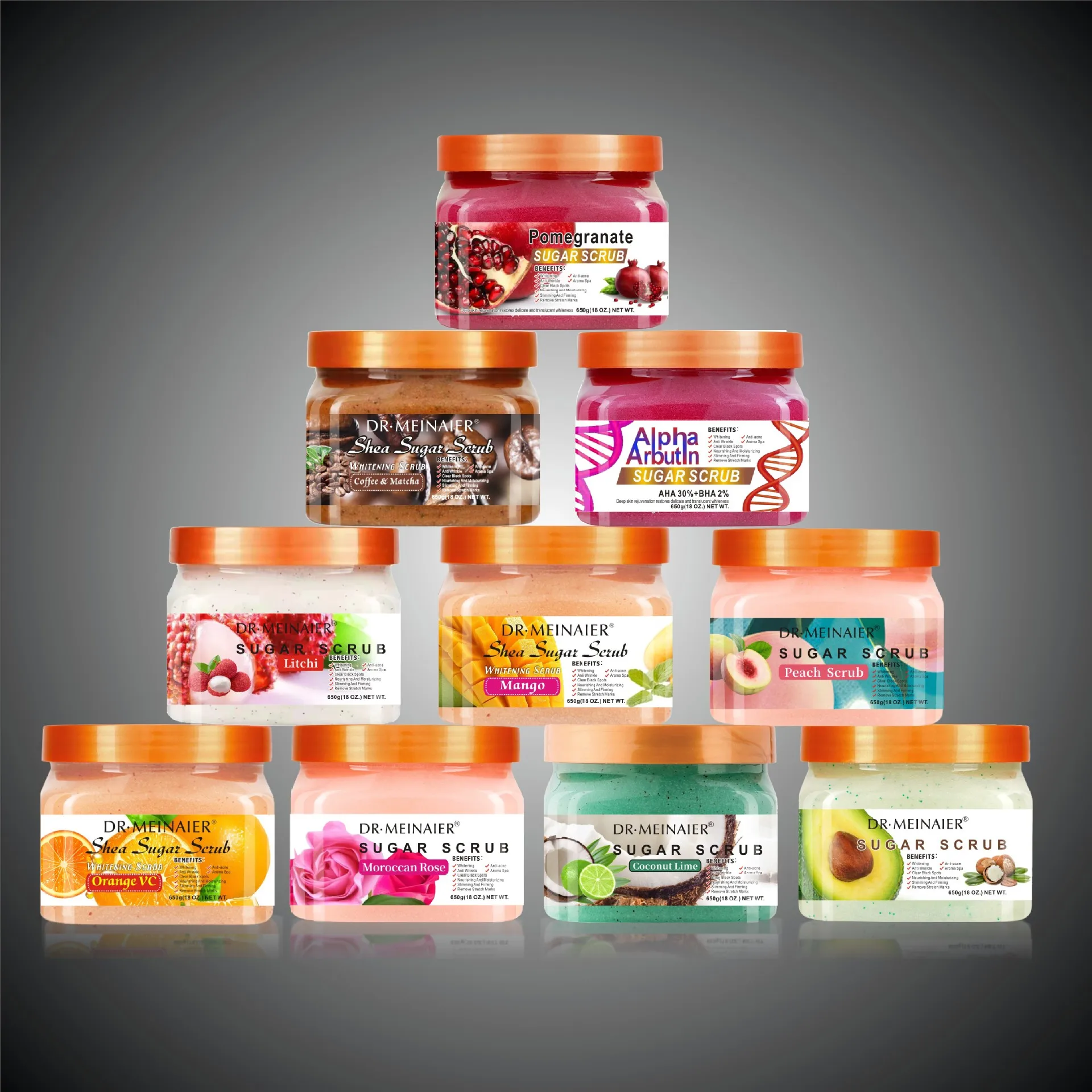 Natural Vitamin Scrub Face and Body Skin Care Bath Salt Deep Clean Hydrating Whitening Scrub