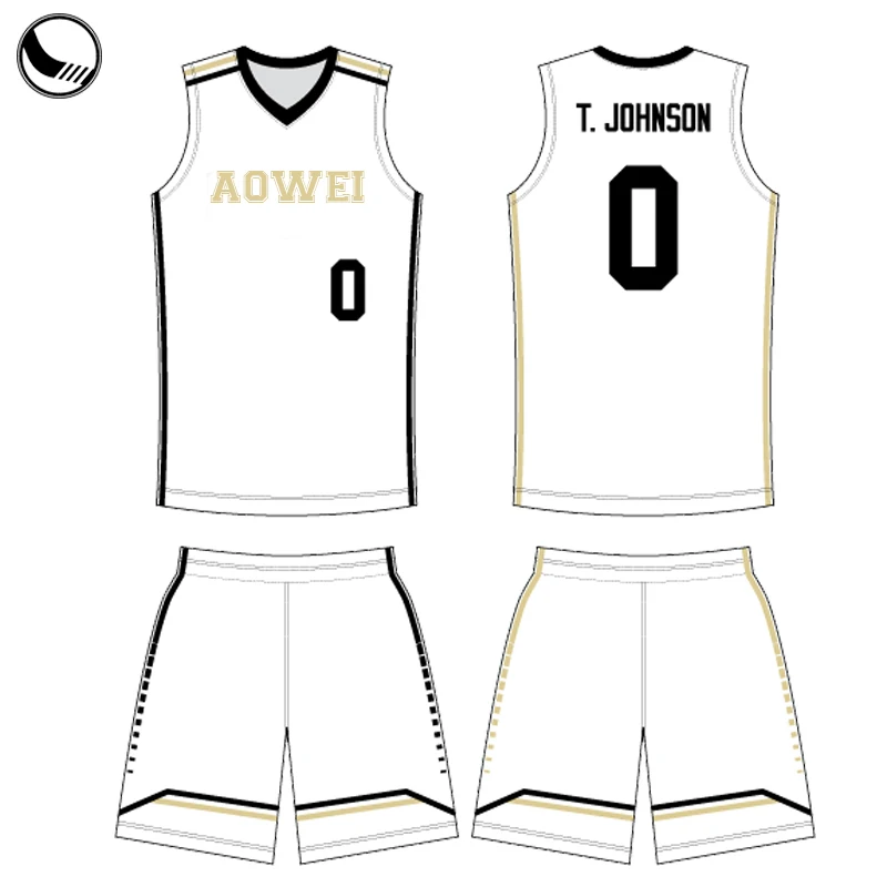 New Design Sublimation Pictures Only Top White and Black Basketball Jersey for Men Pitchers