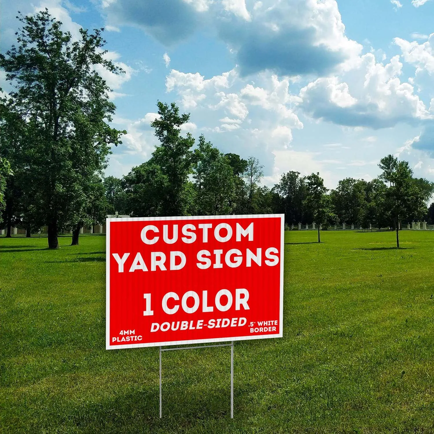 Factory Custom Wholesale Corrugated Plastic Letter Blank Coroplast Bag 24x18 Reflective Yard Sale Signs Advertising With Stakes