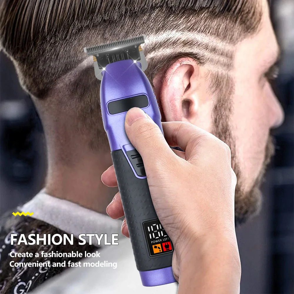 Professional Electric Chargeable T-Blade Trimmer Electric Hair Cutter Motor Wireless Hair Trimmer Hair Cut Machine
