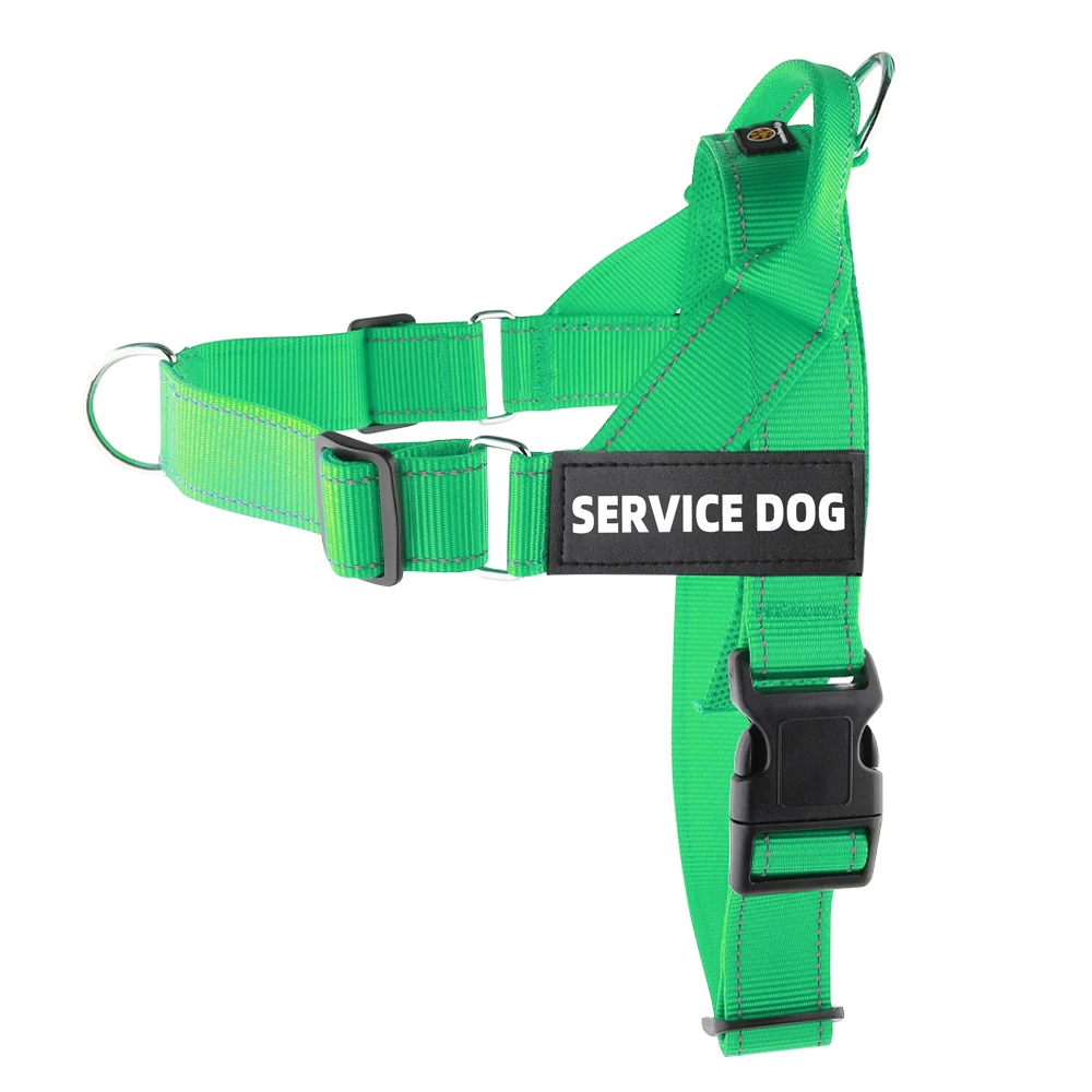 Soft Breathable Mesh Padded Dog Harness No Pull Dog Harness Front Clip Reflective Nylon Heavy Duty With Customized Patches