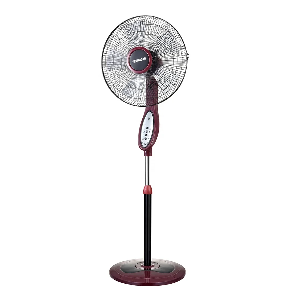5 AS blades pedestal air circulator fan 16 inch large floor fan remote control for bedroom