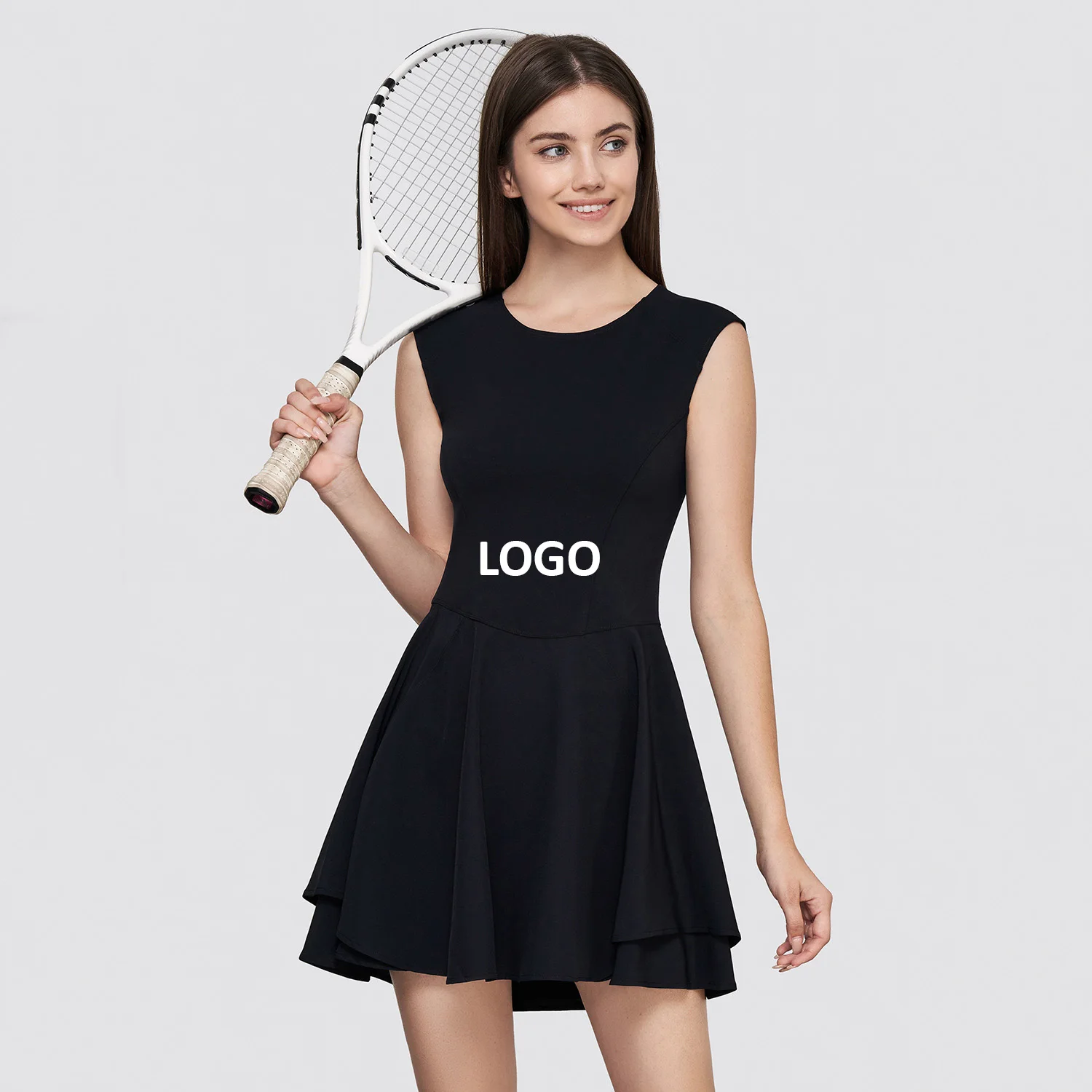 Custom Logo Women Workout Running Tennis Clothing Loose Outdoor golf dress Casual Sports Athletic Women Dress