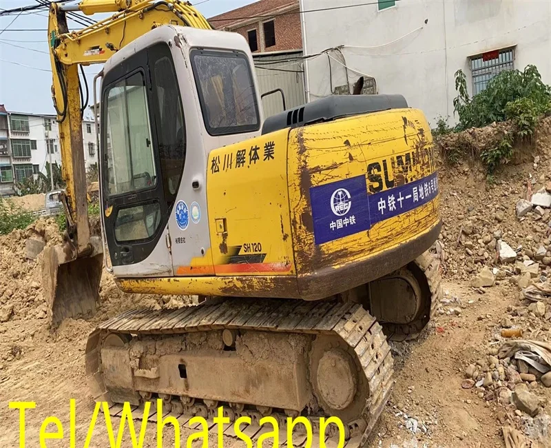 Used original Japan SUMITOMO SH120 Excavator WITH running CONDITION construction machine for sale