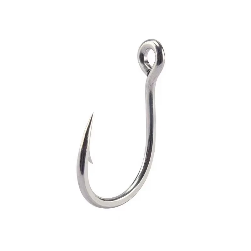 Mustad 10881 Stainless High Carbon Steel Large squid Bait fishing Assist slow fast Saltwater Jigging single fish jig Hooks