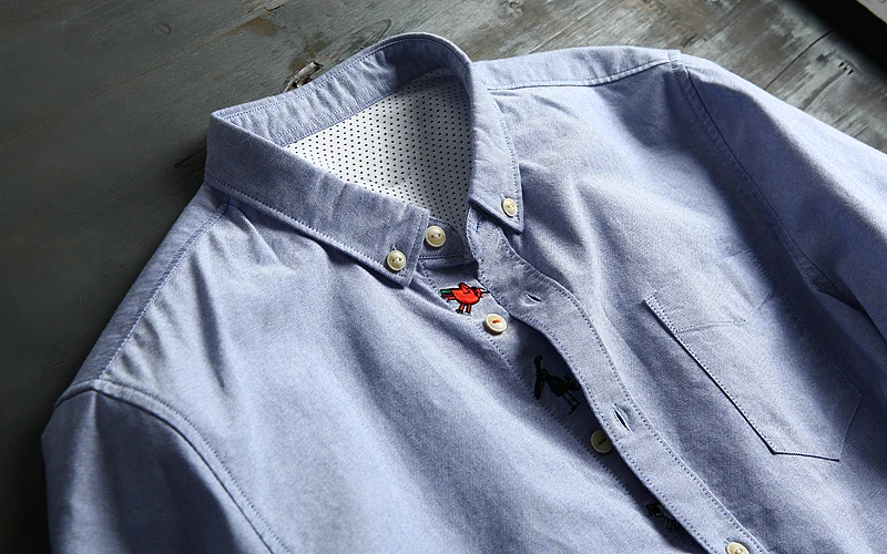 New design your own brand clothing cotton casual shirt oxford shirts mens