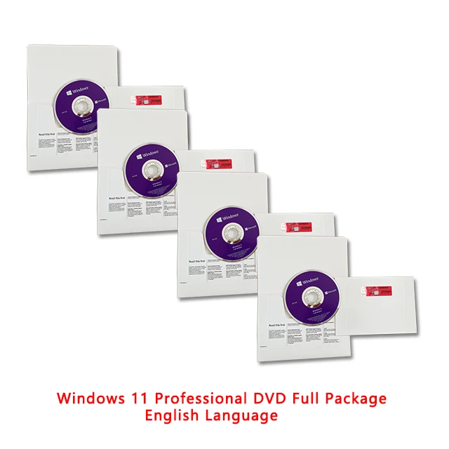 Windows 11 Professional   OEM DVD Full Package English  Language  DHL Free Shipping Win 11  Pro Latest Version(1 set= 10 pcs)