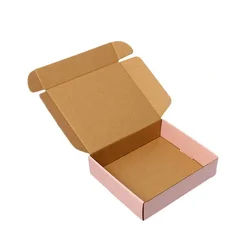Custom logo pink shipping box for dress shoes cartoon Folding mailer Box