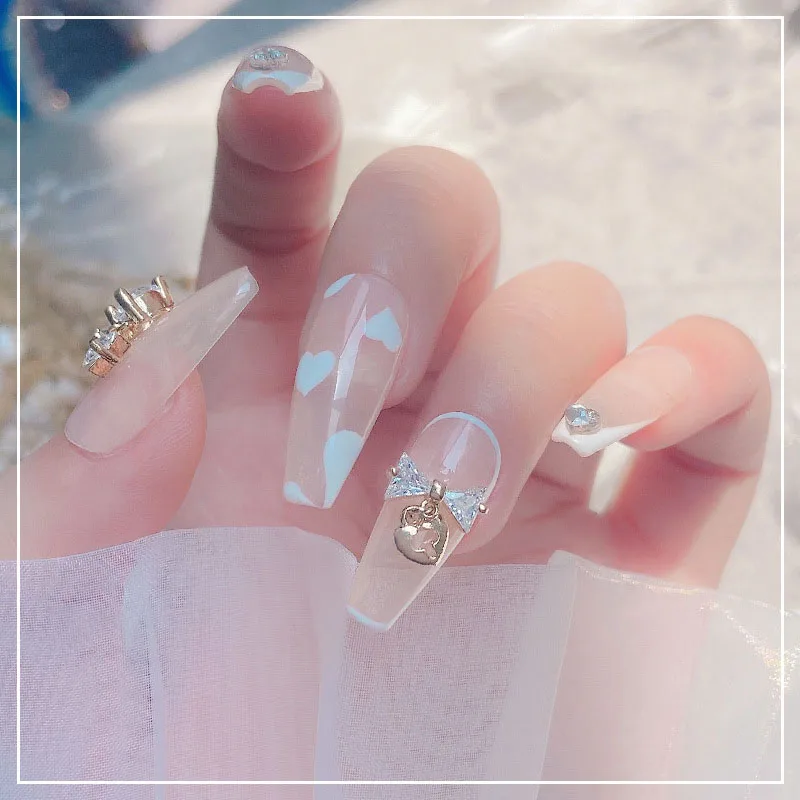 Top Quality Colorful 3D Bow Nail Art Charms Rhinestones Shiny Metal Zircon Nail Design for DIY Salon Manicure Deco Jewelry Craft