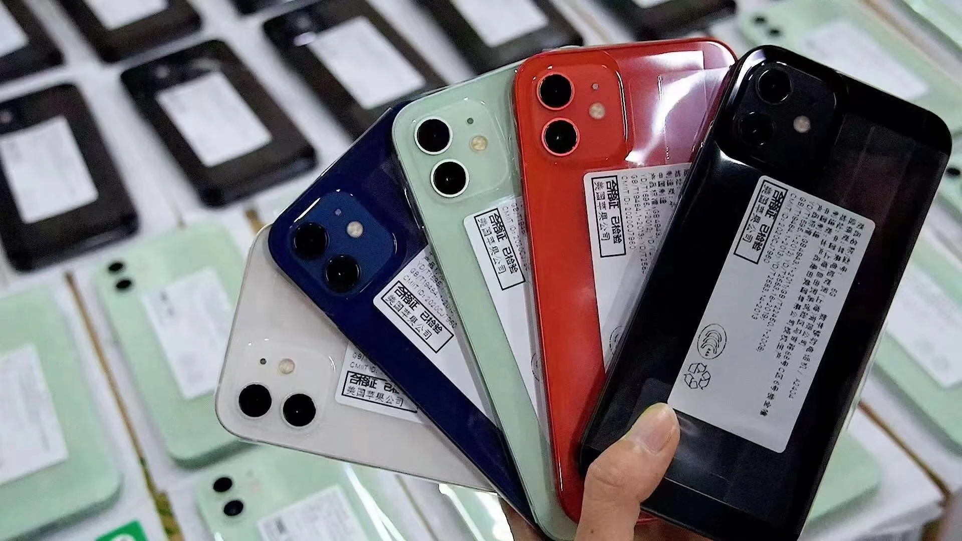 Качество класса А + мобильный телефон для iPhone 11 12 Pro Max Mini XS 6 7 8