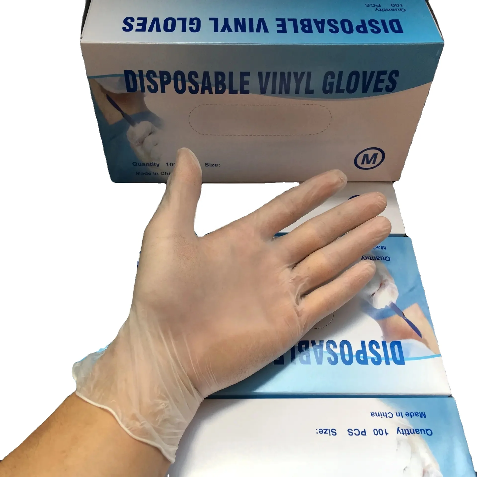 CE Quality Disposable Vinyl Gloves Powder Free with factory price