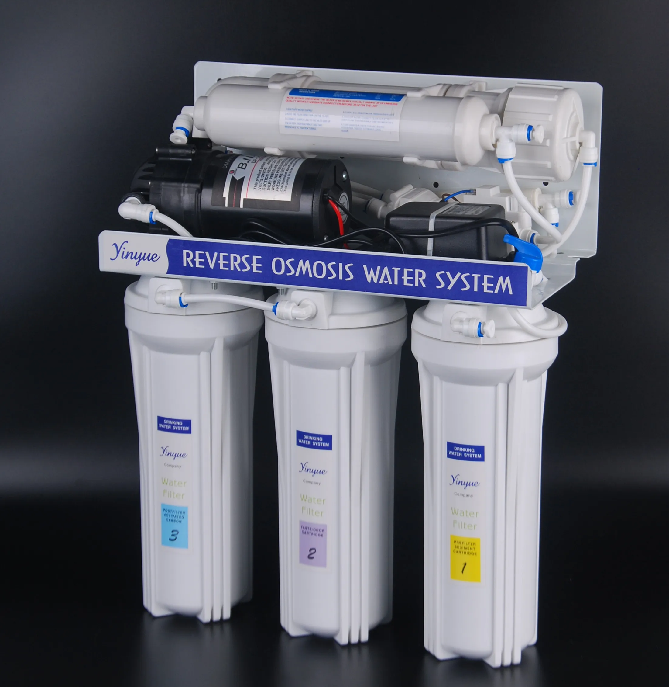 
household auto flushing RO system with pump 