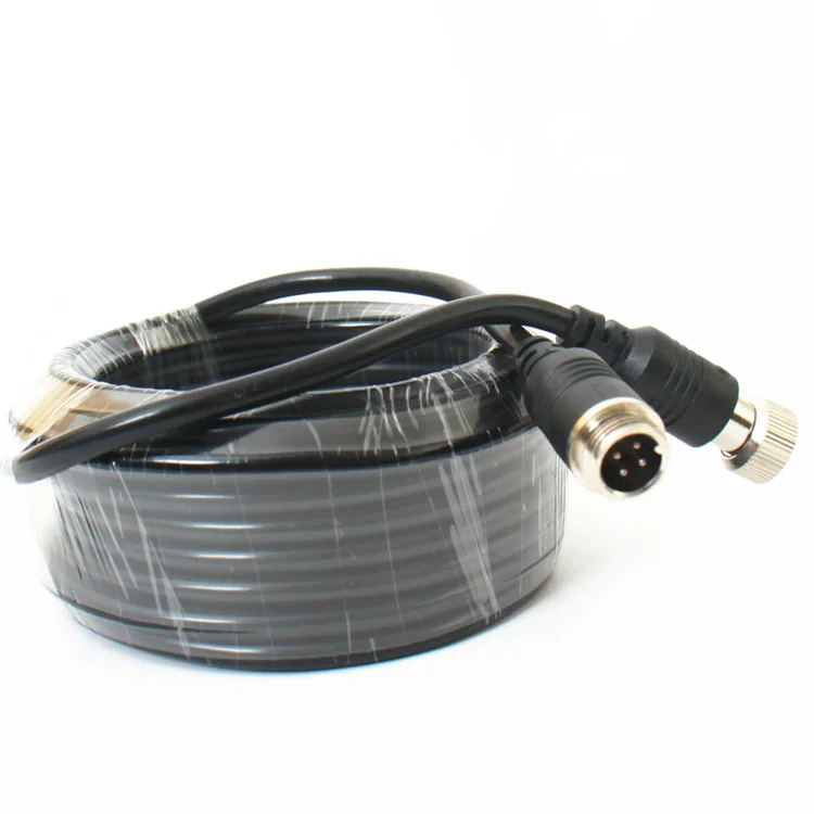 10m Custom 4Pin Aviation Male To Female Waterproof Car Rear View Camera Extension Video Cable For Car Reversing camera system