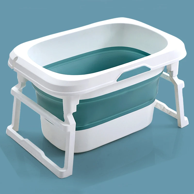 customised color Space Saver Food-Grade Material plastic deep Inflatable Foldable Baby Bath Tub bathtub shower basin