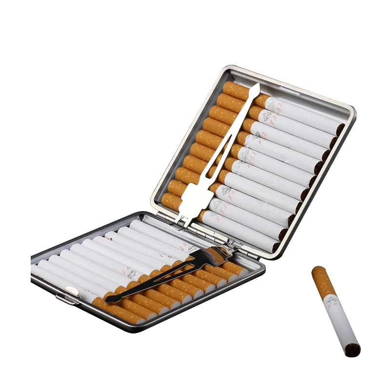 UKETA High Quality Custom PU Leather Cigarette Cases 20pcs Waterproof Windproof Smoking Accessory Cigarette Pack Cigar Case
