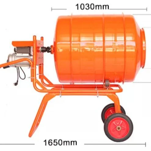 500л Электрический бытовой небольшой смеситель цемента для бетона строительная площадка с колесами