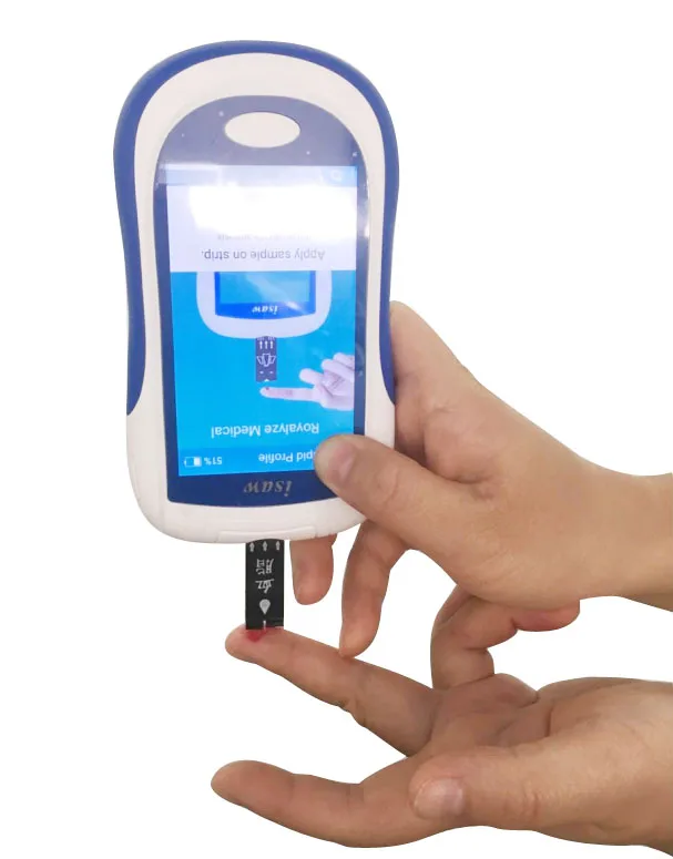 9 in 1 portable biochemistry analyzer blood testing equipment lipid profile strips diabetic machine hemoglobin meter