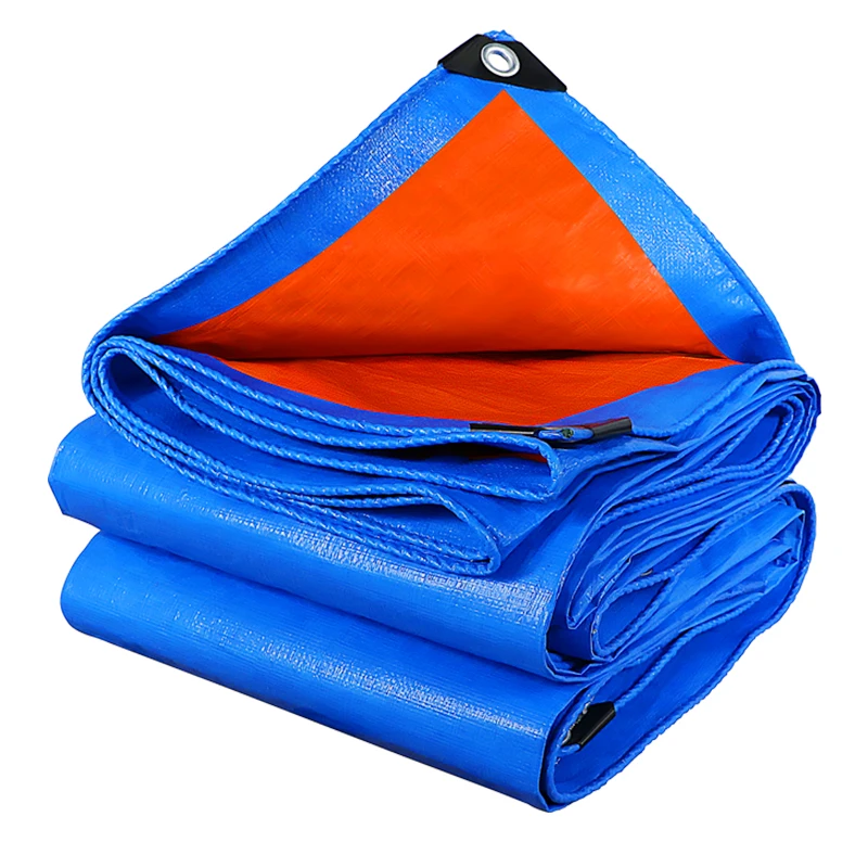 China and korea blue orange waterproof pe tarpaulin roll and fabric for cover and tents