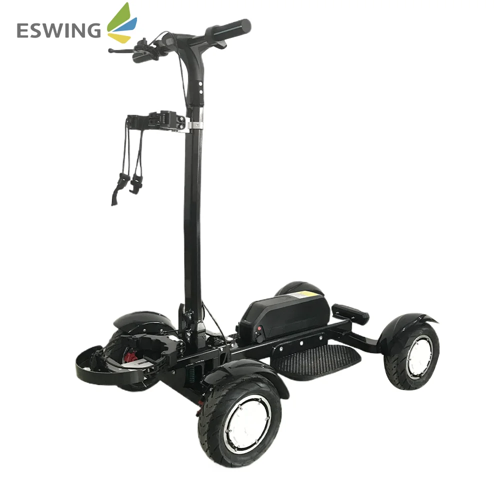 Easy Foldden Four Wheels Electric Push Golf Buggy 4 Wheel Golf Cart Scooter
