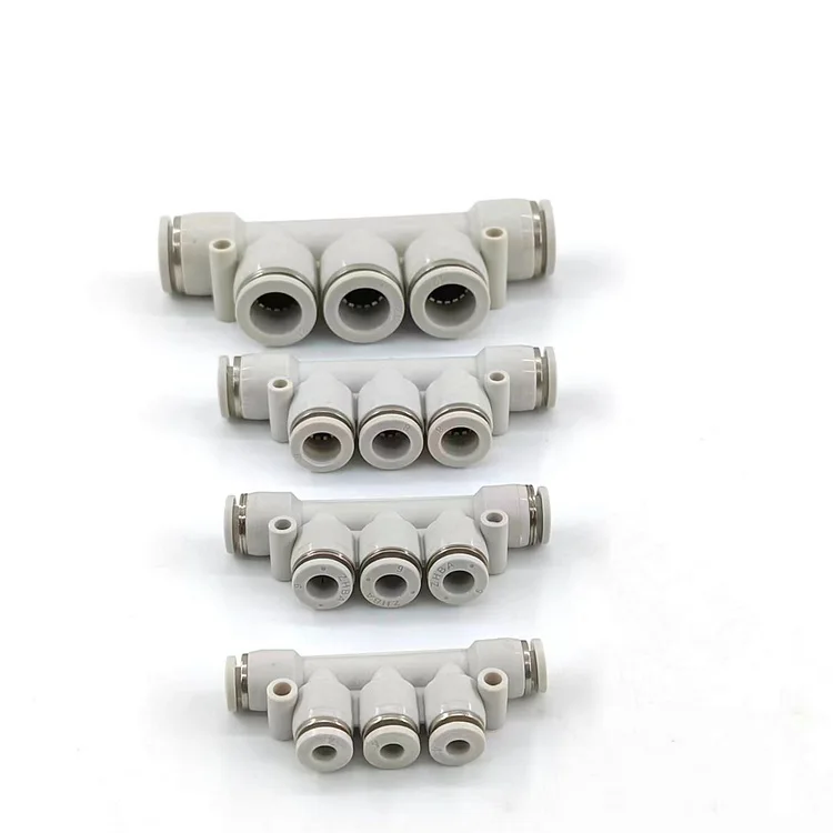 PK 4 6 8 10 12mm Tube Quick Connector Push Pipe Plastic Air Hose Pneumatic Fittings Manufacturer