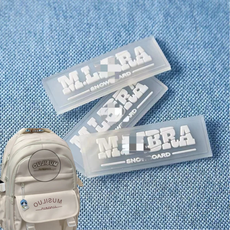 Custom Shape Logo PVC Soft Rubber Badge 3D 2D Silicone TPU Label For Clothing Bag