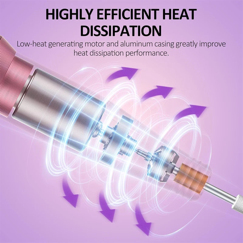 New touch screen rechargeable marathon durable electric nail drill professional nail drills pen machine with nail drill bits