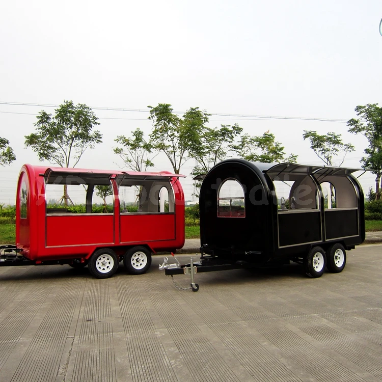 12ft Retro Turkey Convenient Cart Mobile Shipping Container Kiosk Concession Food Trailer Importer Fiber Glass Mobile Restaurant