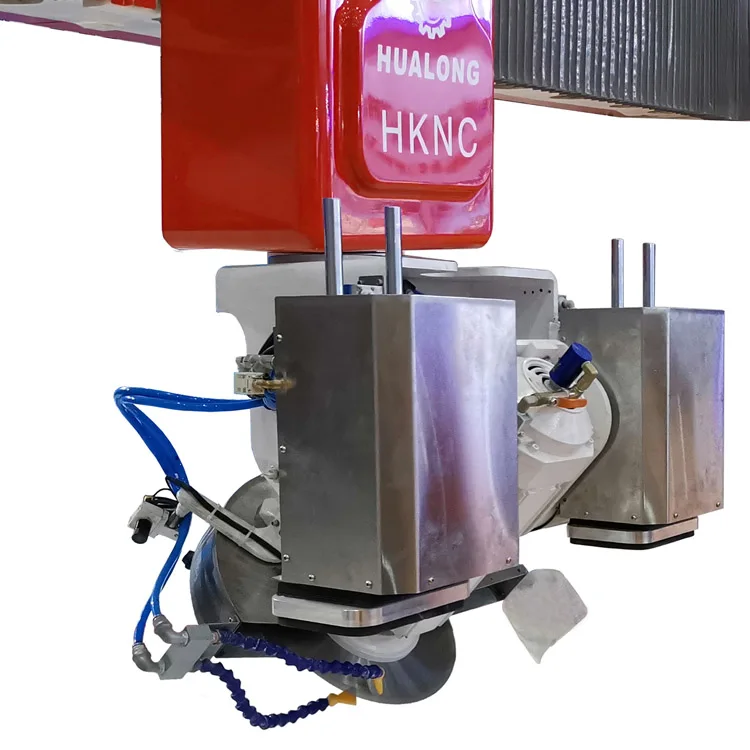HUALONG HKNC series multipurpose high efficiency Cutting machinery 5 axis CNC Stone Bridge Saw Machine for granite