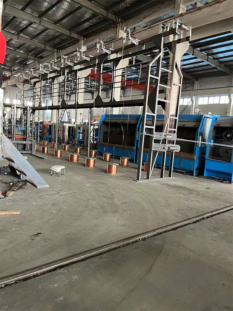 Multi-wire Drawing Machine with Online Annealer, 16Wires Copper Wire Drawing Machine Inlet2.6mm Outlet 0.16-0.40mm