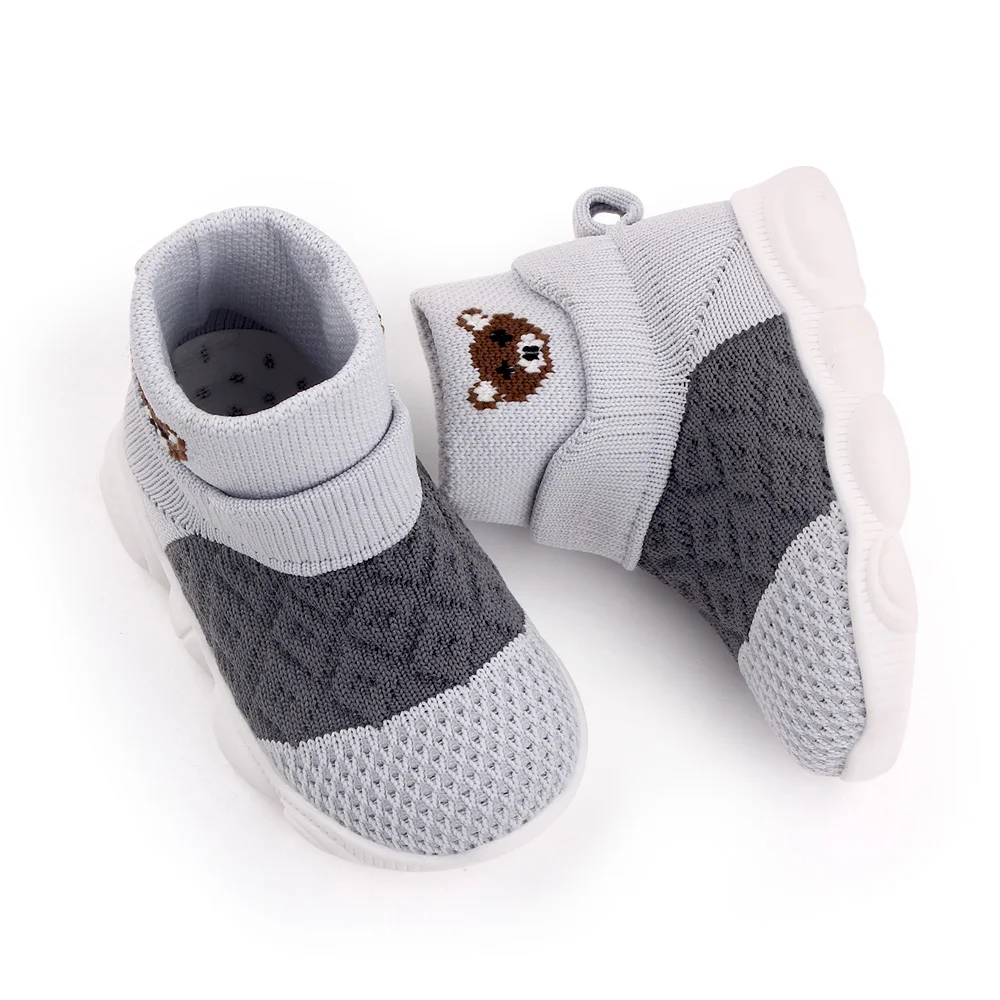 high quality stock baby shoes casual cartoon kids socks shoes