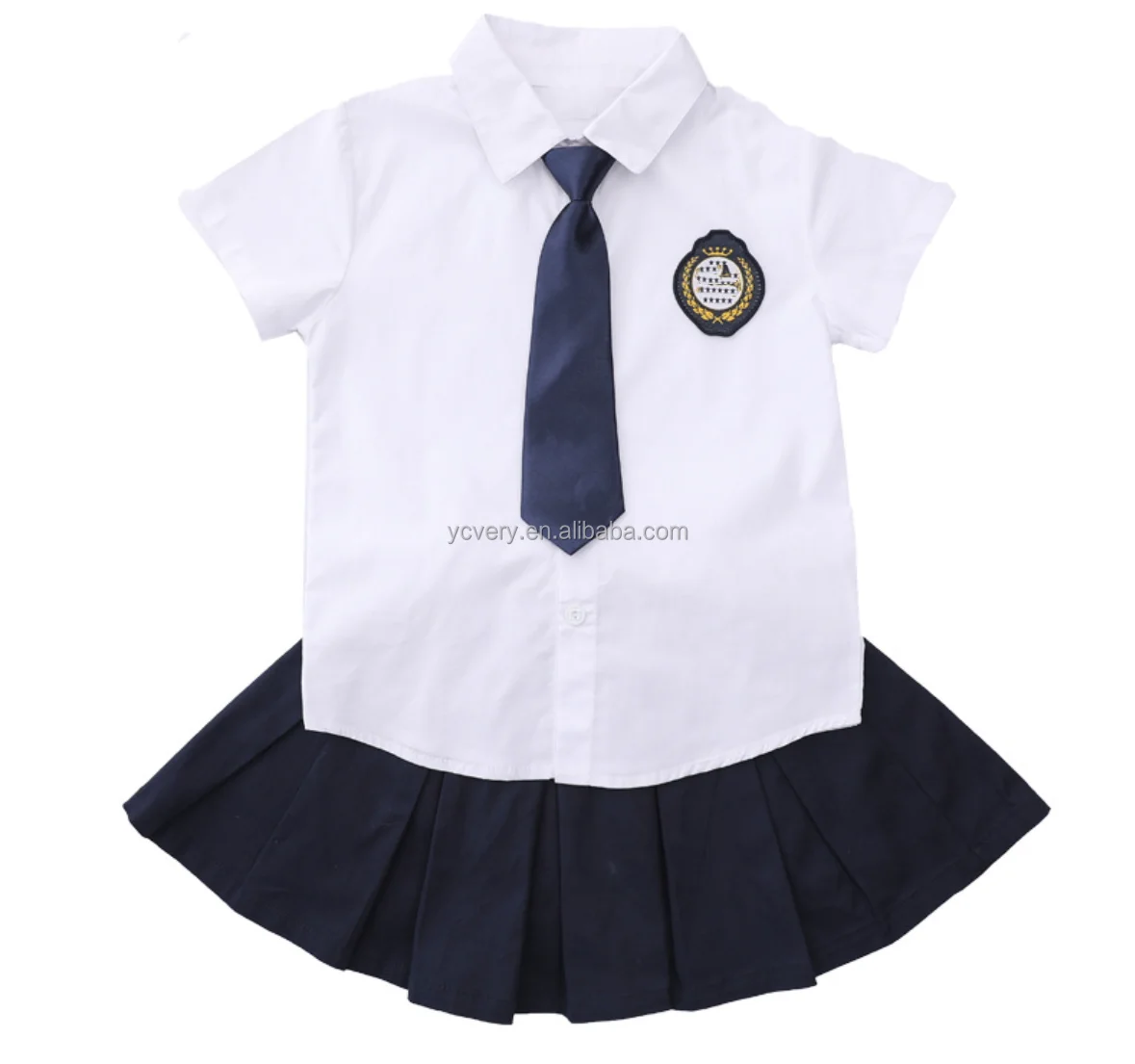 OEM Custom-Made School Student Boys And Girls Uniforms Blazer Ties Suits