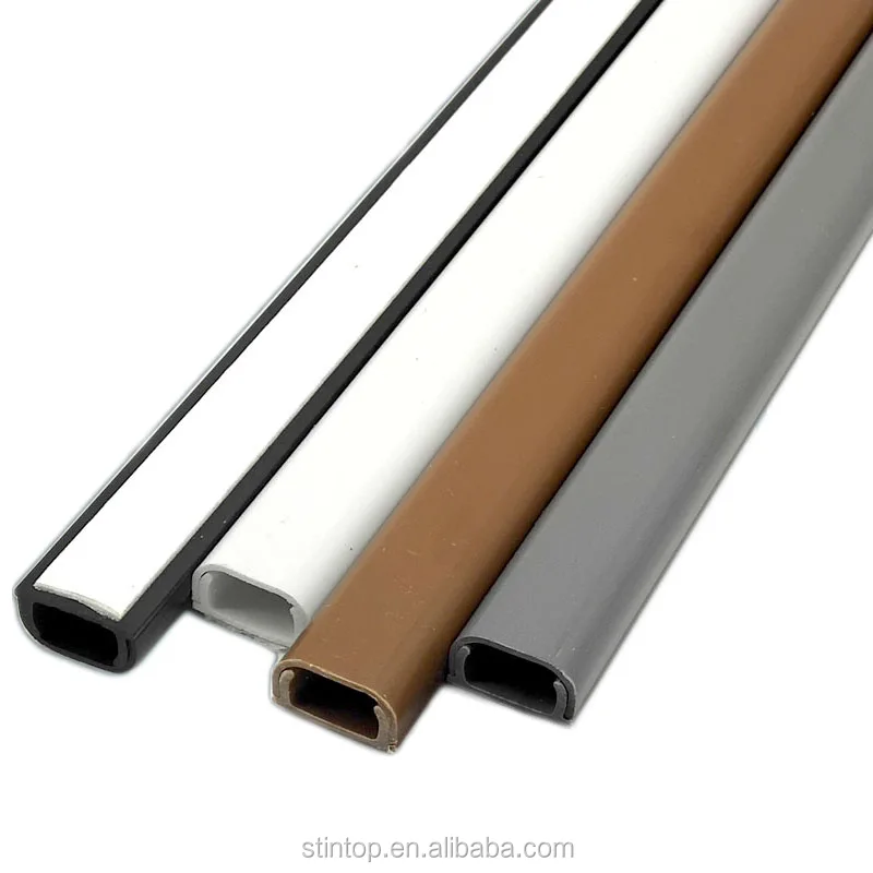 PVC Plastic floor wire ducts electrical network Cable Trunking pvc black cable trunking