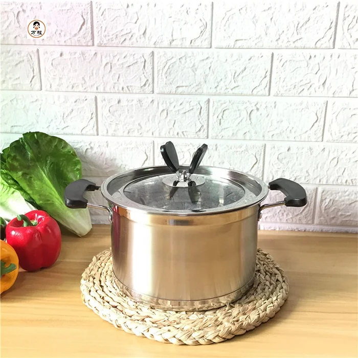 European 3 Pieces Cooking Pot Set Stainless Steel Non magnetic Milk Pot Soup Pot Frying Pan