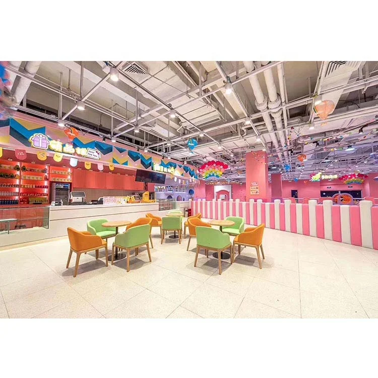 Candy Theme Toddler Indoor Playground Pink Theme Macaron Theme Soft Indoor Role Playhouse