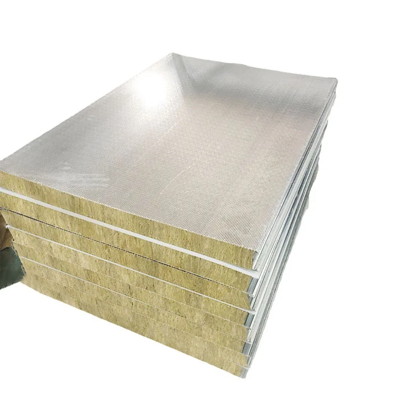 Custom thermal insulation rock wool sandwich sandwich board fireproof rock wool panel color steel sandwich rock wool board