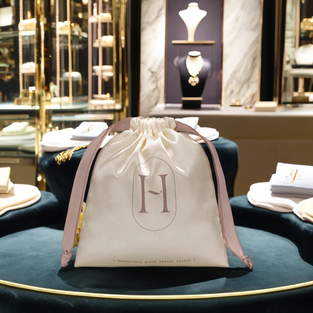 2024 Новое поступление индивидуальные мешочки с кулиской лучший материал для упаковки ювелирных изделий доступны вторичной переработки