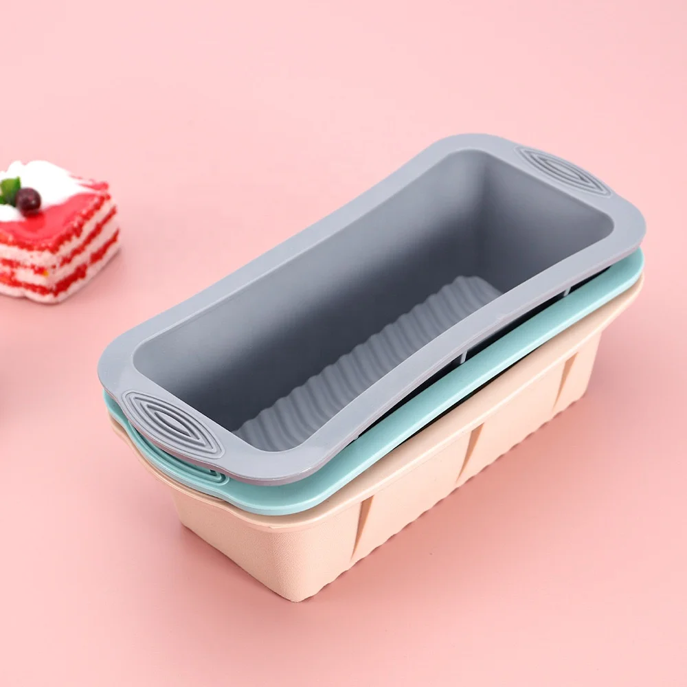 Hot Sale Wholesale Silicone Baking Cake Molds Rectangular Silicone Bread Pan Toast Bread Mold Cake Tray Mould Cake Tools