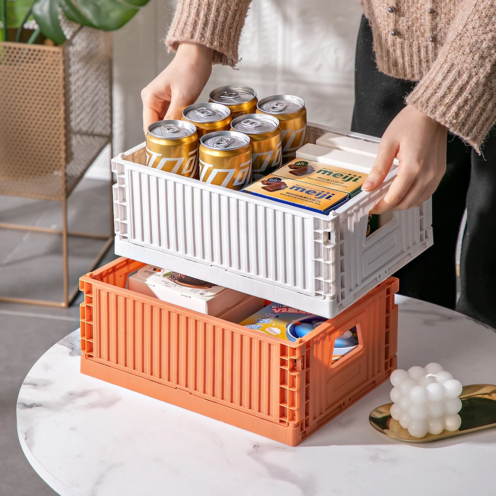 Новый продукт, дешевый Штабелируемый Пластиковый складной ящик для хранения, цена